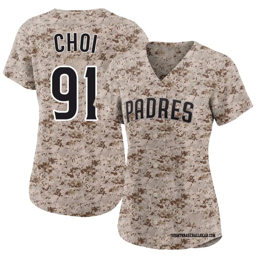 Ji Man Choi Women's San Diego Padres Camo Limited 2nd Alternate Jersey
