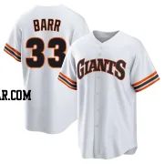 Jim Barr Youth San Francisco Giants White Limited Throwback Cooperstown Collection Jersey