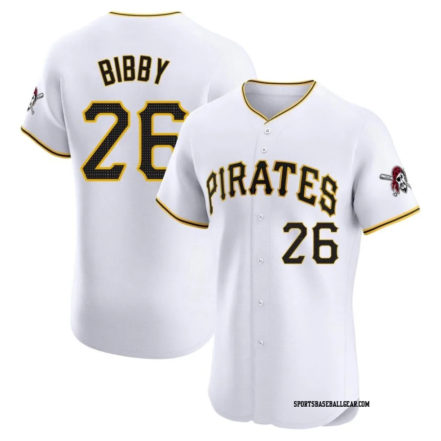 Jim Bibby Men's Pittsburgh Pirates White Elite Home Jersey