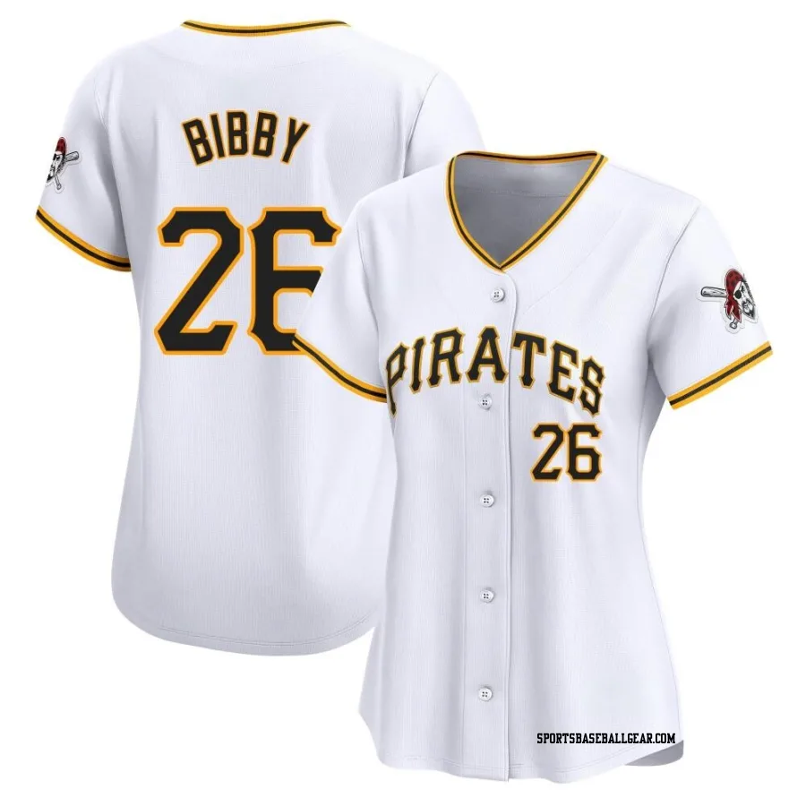 Jim Bibby Women's Pittsburgh Pirates White Limited Home Jersey