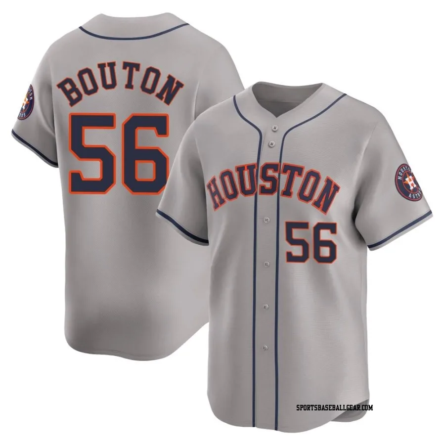 Jim Bouton Men's Houston Astros Gray Limited Away Jersey
