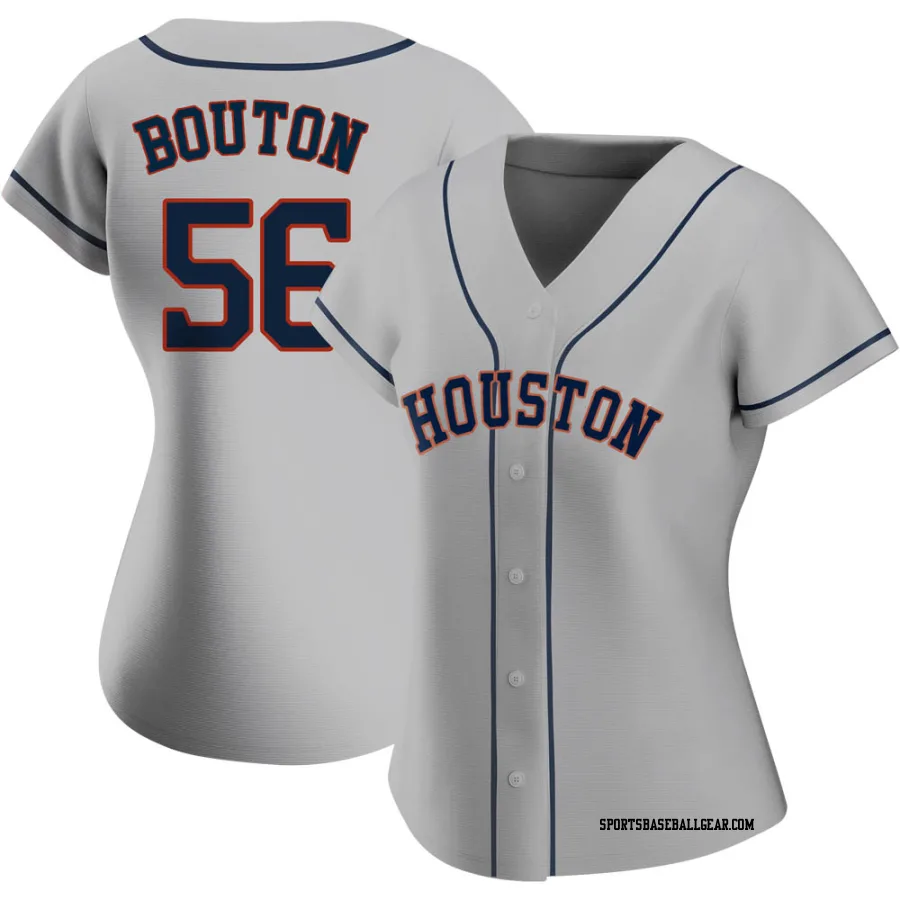 Jim Bouton Women's Houston Astros Gray Replica Road 2020 Jersey