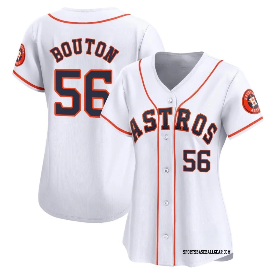 Jim Bouton Women's Houston Astros White Limited Home Jersey