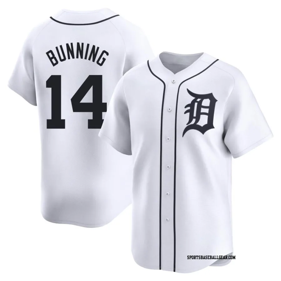 Jim Bunning Youth Detroit Tigers White Limited Home Jersey