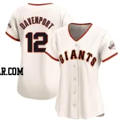 Jim Davenport Women's San Francisco Giants Cream Limited Home Jersey
