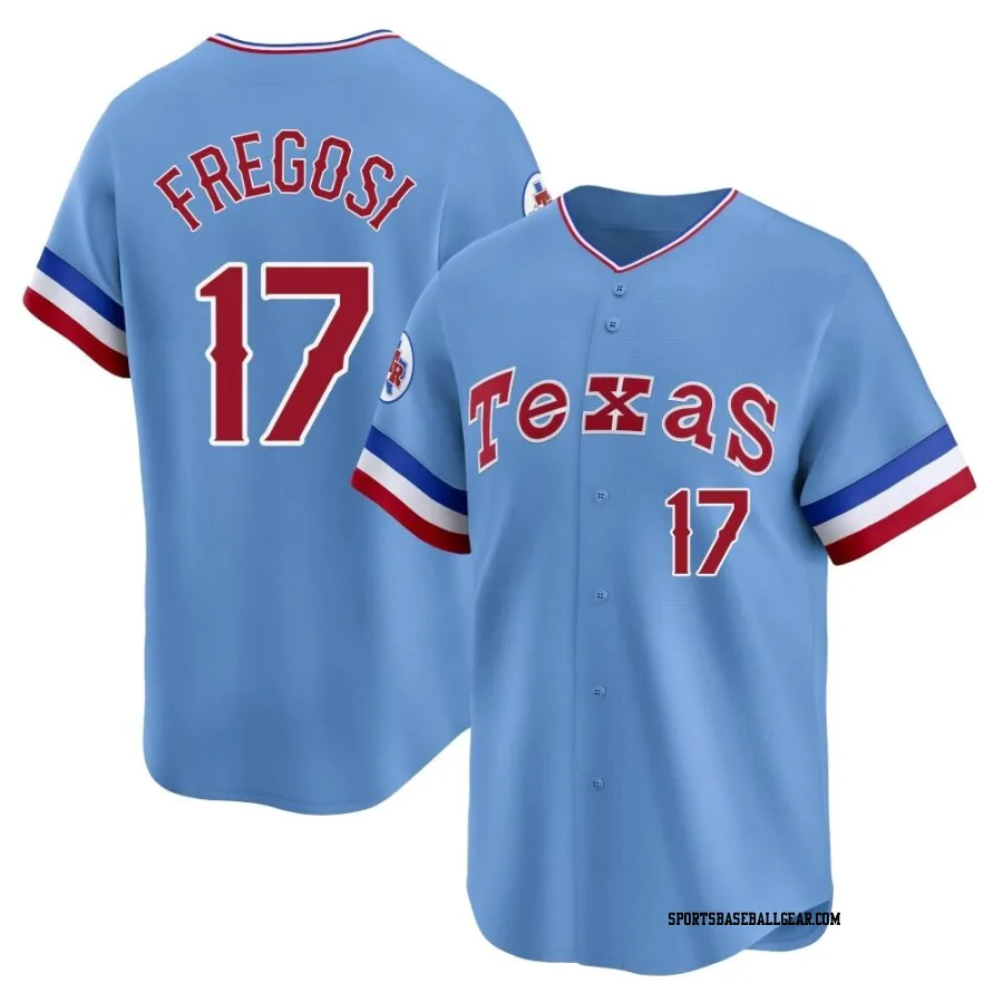 Jim Fregosi Men's Texas Rangers Light Blue Limited Cooperstown Collection Jersey