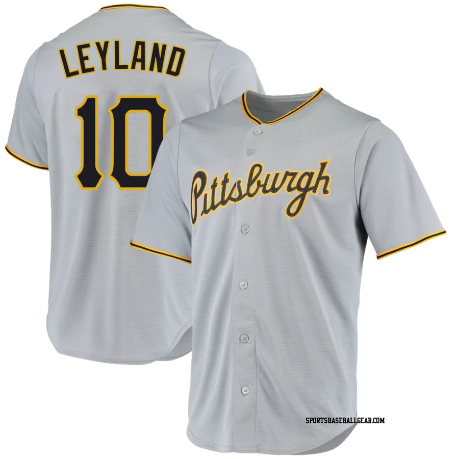 Jim Leyland Youth Pittsburgh Pirates Gray Replica Road Jersey