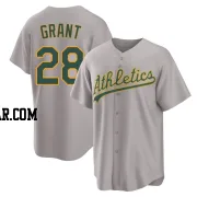 Jim Mudcat Grant Youth Oakland Athletics Gray Replica Away 2.0 Jersey