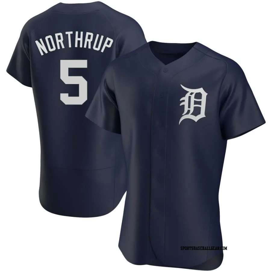 Jim Northrup Men's Detroit Tigers Navy Authentic Alternate Jersey