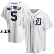 Jim Northrup Men's Detroit Tigers White Replica Home Jersey