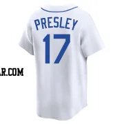 Jim Presley Men's Seattle Mariners White Limited Throwback Cooperstown Collection Jersey