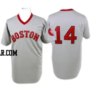 Jim Rice Men's Boston Red Sox Grey Replica Throwback Jersey