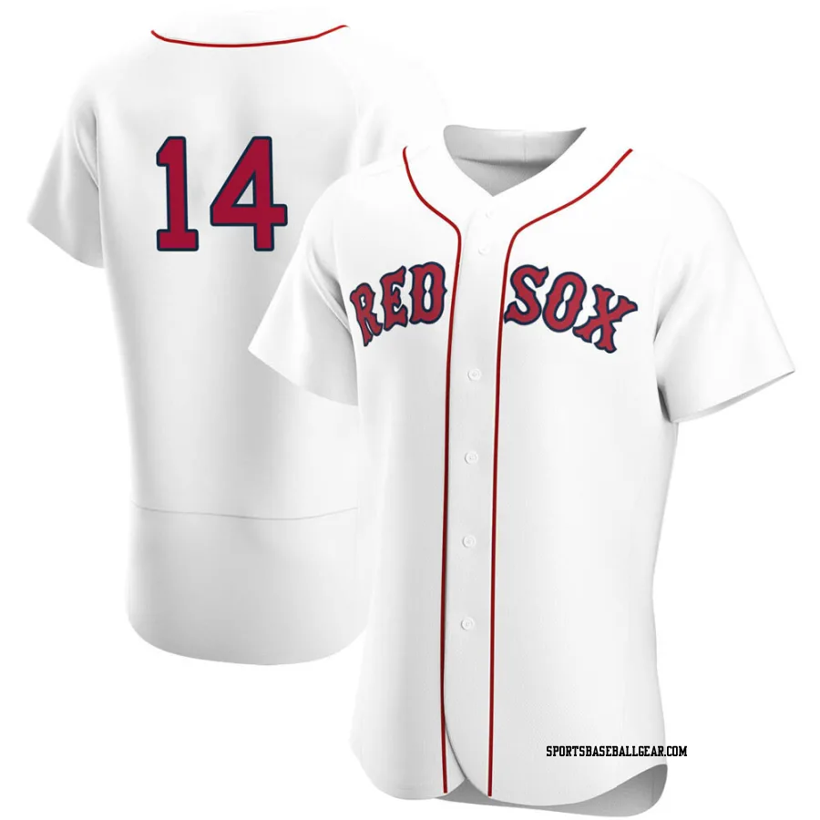 Jim Rice Men's Boston Red Sox White Authentic Home Team Jersey