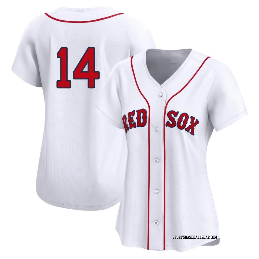Jim Rice Women's Boston Red Sox White Limited 2nd Home Jersey