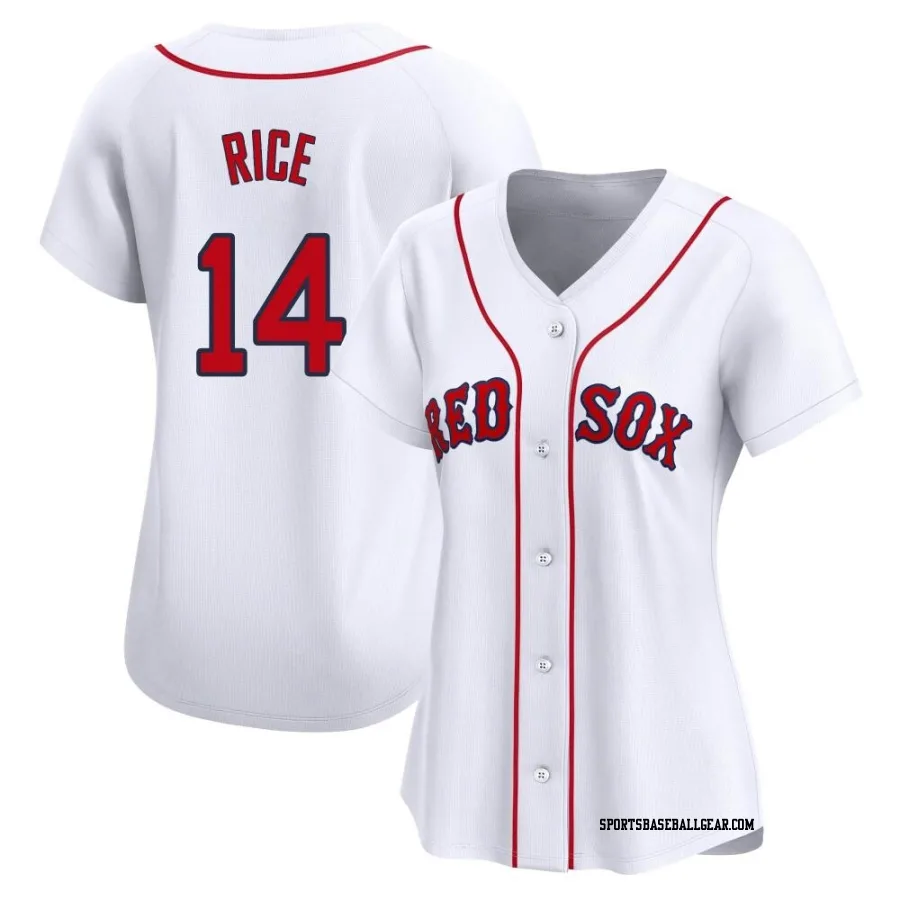Jim Rice Women's Boston Red Sox White Limited Home Jersey