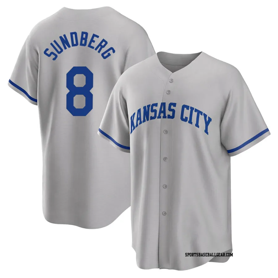 Jim Sundberg Men's Kansas City Royals Gray Replica 2022 Road Jersey