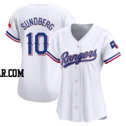 Jim Sundberg Women's Texas Rangers White Limited Home Jersey
