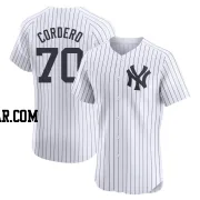 Jimmy Cordero Men's New York Yankees White Elite Home Jersey