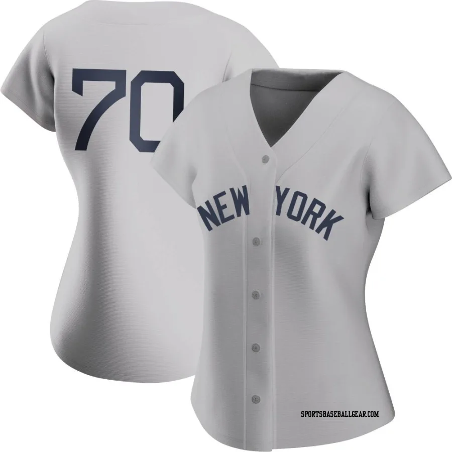 Jimmy Cordero Women's New York Yankees Gray Authentic 2021 Field of Dreams Jersey