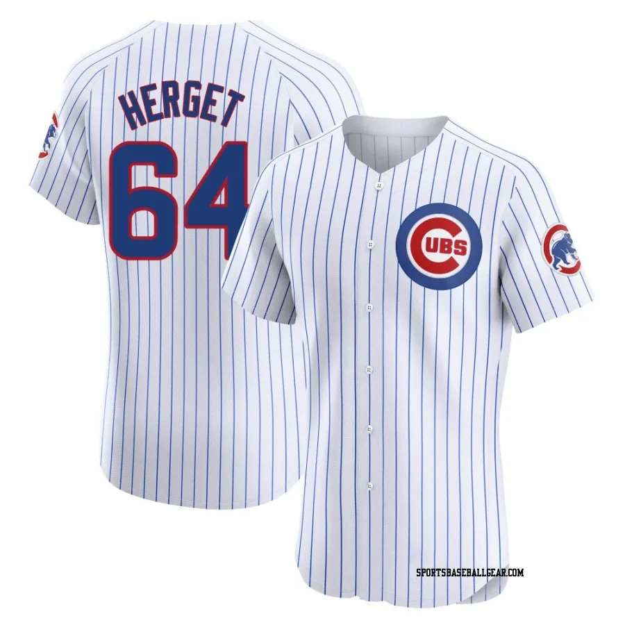 Jimmy Herget Men's Chicago Cubs White Elite Home Jersey