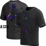 Jimmy Herget Men's Colorado Rockies Black Holographic Replica Alternate Jersey