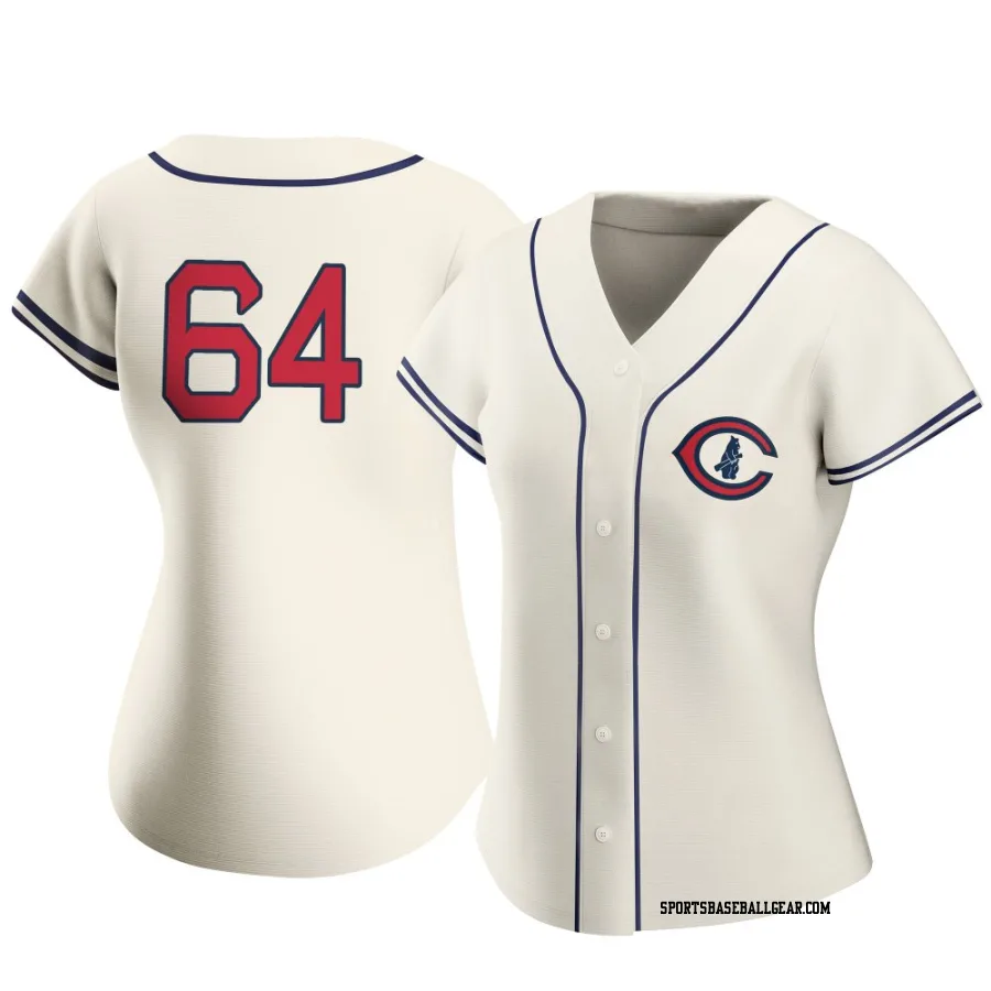 Jimmy Herget Women's Chicago Cubs Cream Authentic 2022 Field Of Dreams Jersey