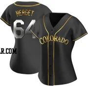 Jimmy Herget Women's Colorado Rockies Black Golden Replica Alternate Jersey