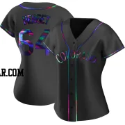 Jimmy Herget Women's Colorado Rockies Black Holographic Replica Alternate Jersey