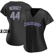 Jimmy Herget Women's Colorado Rockies Black Replica Alternate Jersey