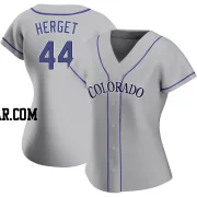 Jimmy Herget Women's Colorado Rockies Gray Replica Road Jersey