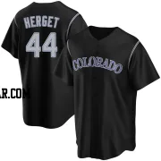 Jimmy Herget Youth Colorado Rockies Black Replica Alternate Jersey