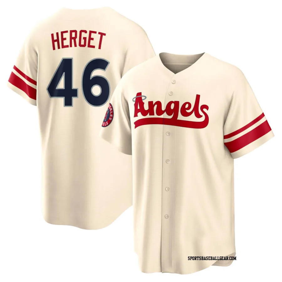 Jimmy Herget Youth Los Angeles Angels Cream Replica 2022 City Connect Jersey