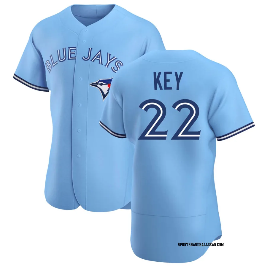 Jimmy Key Men's Toronto Blue Jays Blue Authentic Powder Alternate Jersey