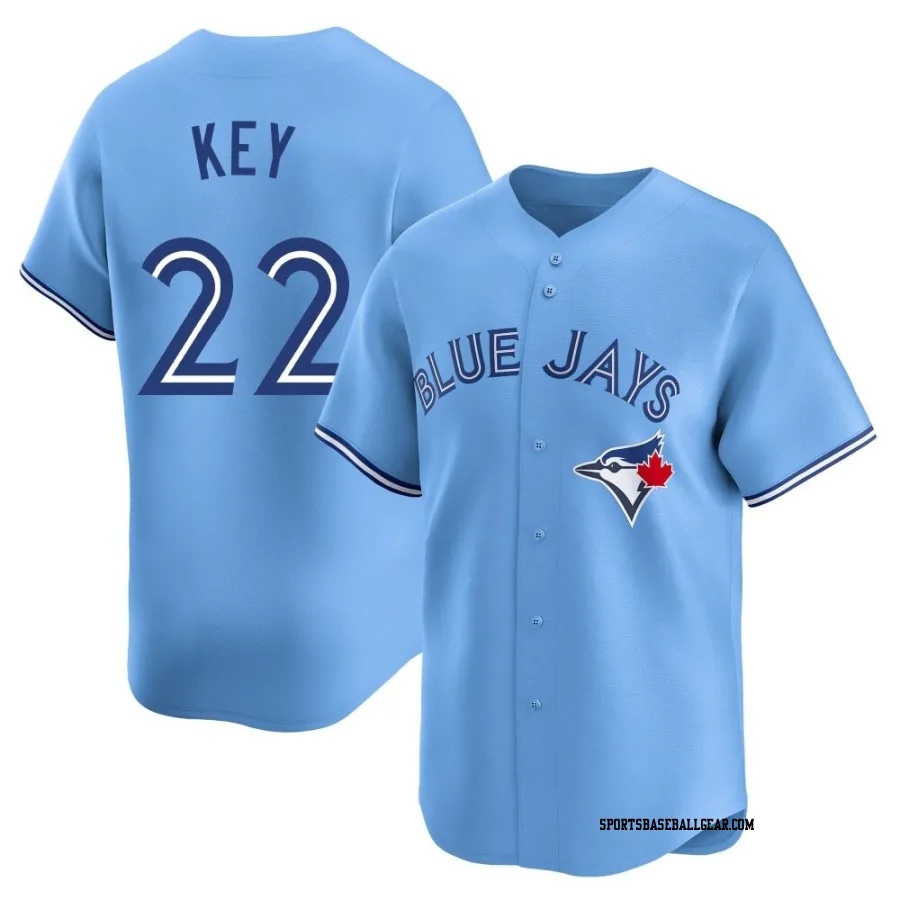 Jimmy Key Men's Toronto Blue Jays Blue Limited Powder Alternate Jersey