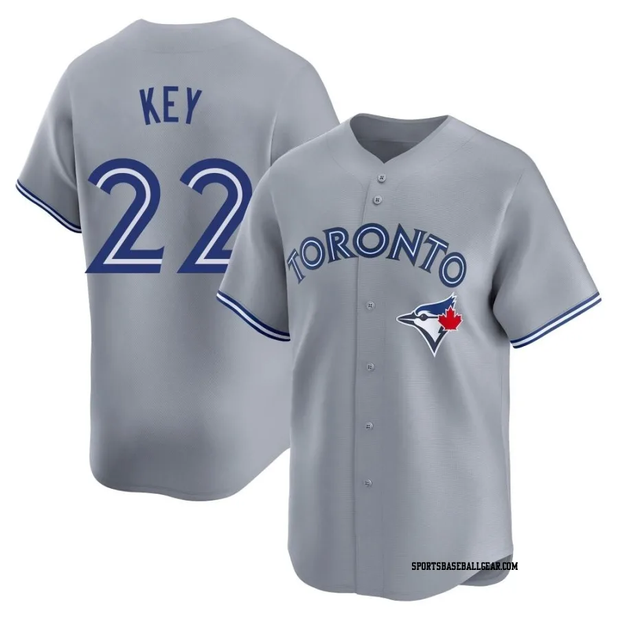 Jimmy Key Men's Toronto Blue Jays Gray Limited Away Jersey