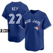 Jimmy Key Men's Toronto Blue Jays Royal Limited Alternate Jersey