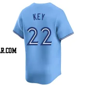Jimmy Key Youth Toronto Blue Jays Blue Limited Powder Alternate Jersey