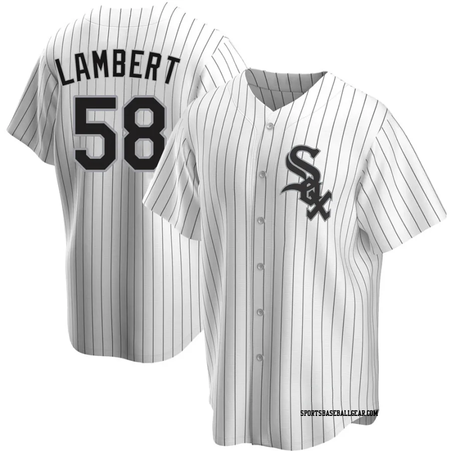 Jimmy Lambert Youth Chicago White Sox White Replica Home Jersey