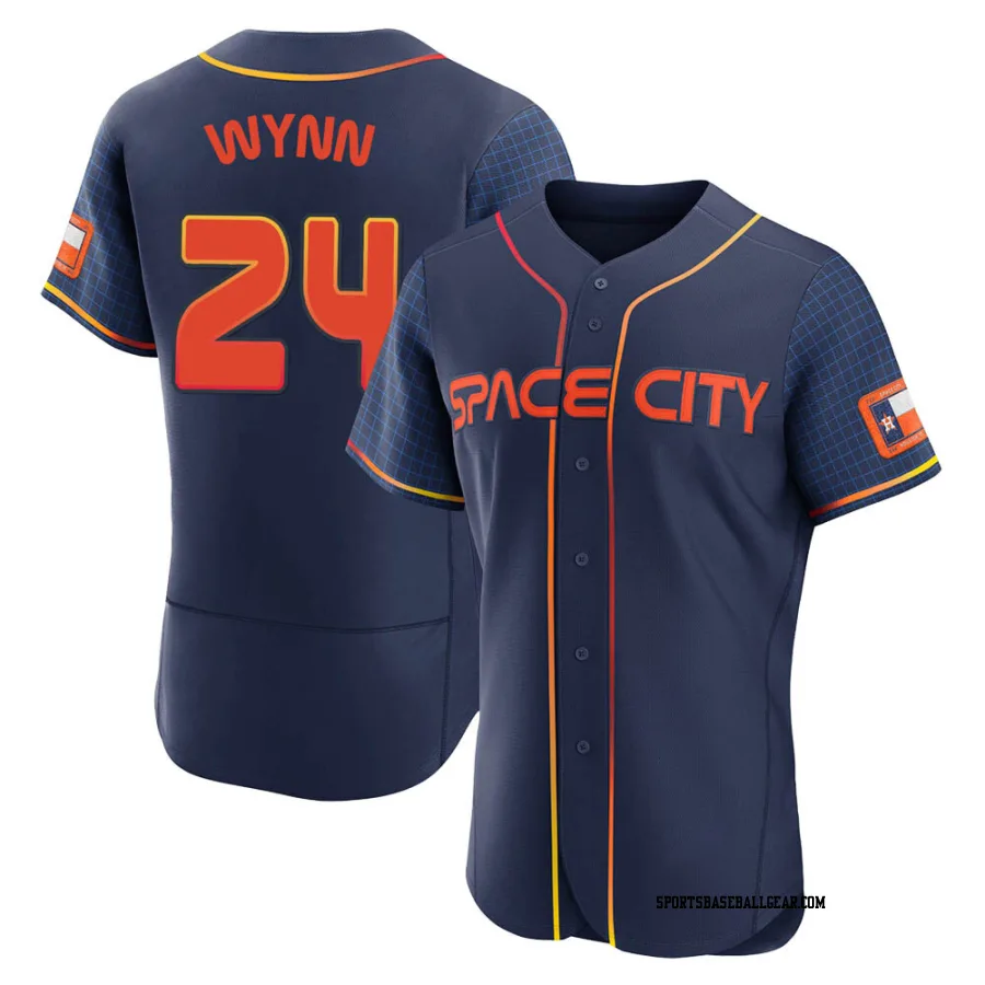 Jimmy Wynn Men's Houston Astros Navy Authentic 2022 City Connect Jersey