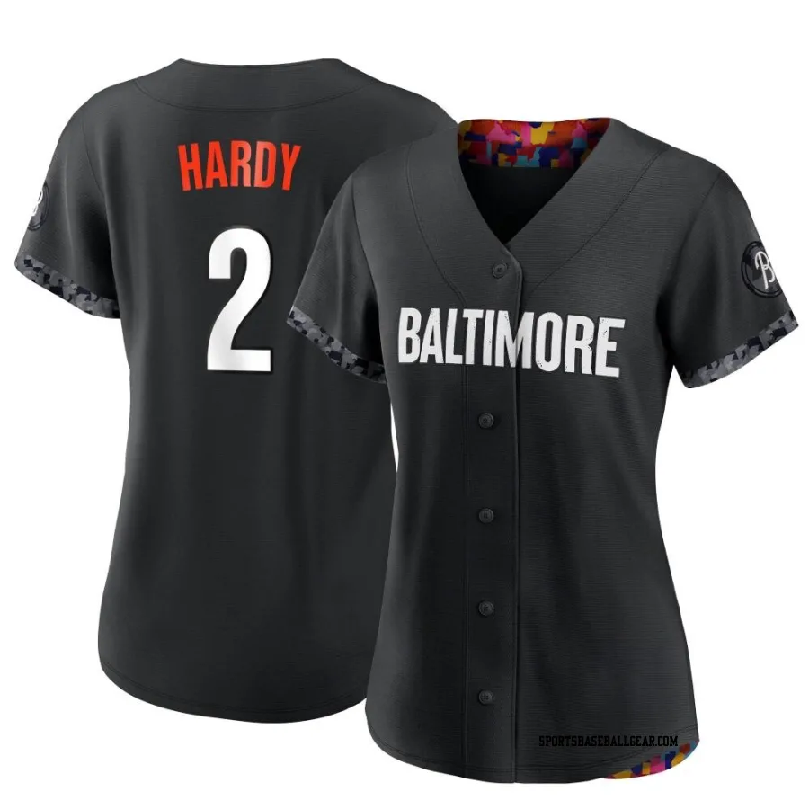 J.J. Hardy Women's Baltimore Orioles Black Replica 2023 City Connect Jersey