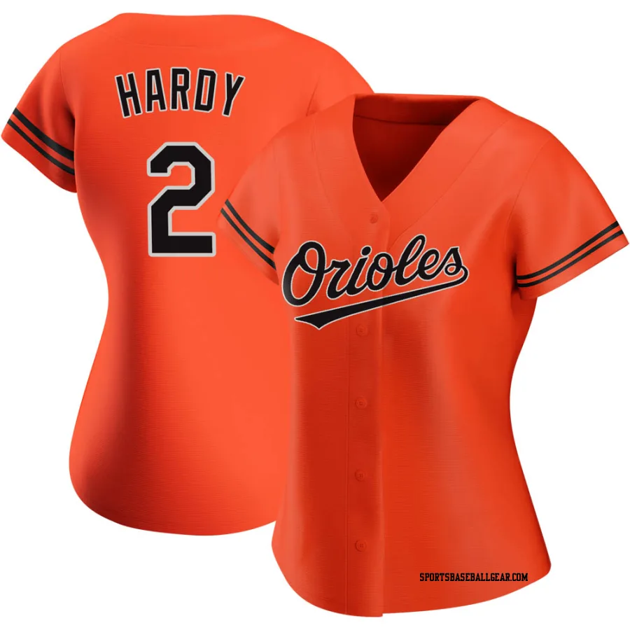 J.J. Hardy Women's Baltimore Orioles Orange Authentic Alternate Jersey