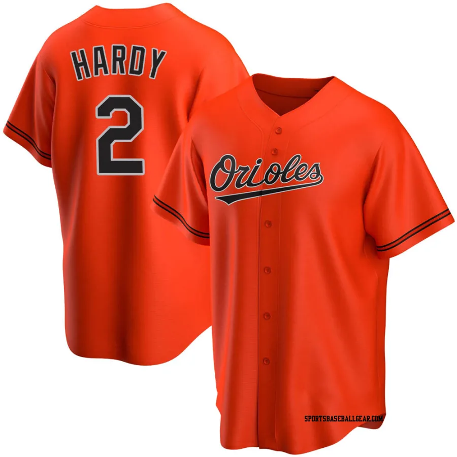 J.J. Hardy Youth Baltimore Orioles Orange Replica Alternate Jersey