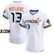 J.J. Matijevic Men's Houston Astros White Elite 2025 City Connect Jersey