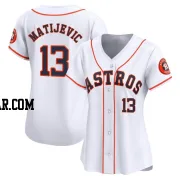 J.J. Matijevic Women's Houston Astros White Limited Home Jersey
