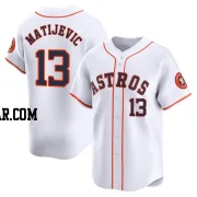 J.J. Matijevic Youth Houston Astros White Limited Home Jersey