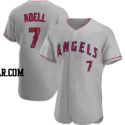 Jo Adell Men's Los Angeles Angels Gray Authentic Road Jersey