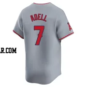 Jo Adell Men's Los Angeles Angels Gray Limited Away Jersey