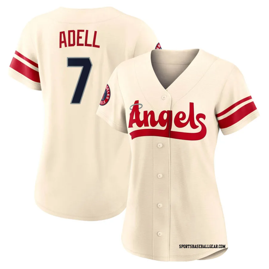 Jo Adell Women's Los Angeles Angels Cream Authentic 2022 City Connect Jersey