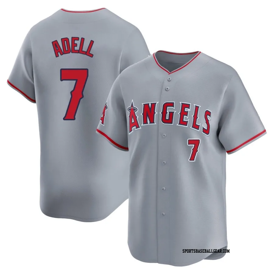 Jo Adell Youth Los Angeles Angels Gray Limited Away Jersey