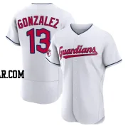 Joab Gonzalez Men's Cleveland Guardians White Authentic Home Jersey